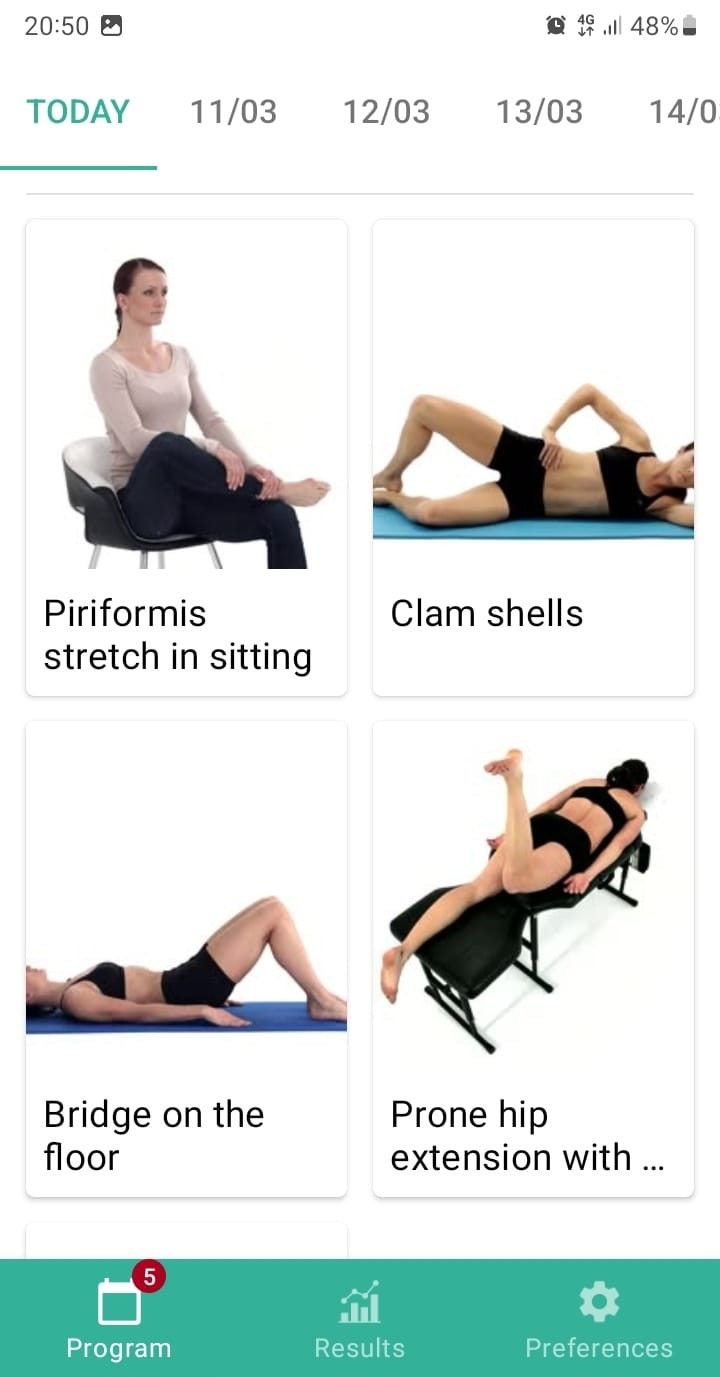 Piriformis-Syndrom Übungsprogramm